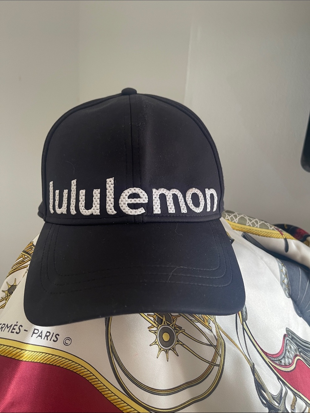 lululemon athletica Black Embroidered Logo Baseball Cap